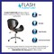 Flash Furniture Contemporary Chair Mid-Back Exec Chair, Black/Walnut, 17" to 20" Height SD-SDM-2240-5-BK-GG - alternate 7