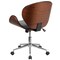 Flash Furniture Contemporary Chair Mid-Back Exec Chair, Black/Walnut, 17" to 20" Height SD-SDM-2240-5-BK-GG - alternate 8