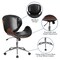 Flash Furniture Contemporary Chair Mid-Back Exec Chair, Black/Walnut, 17" to 20" Height SD-SDM-2240-5-BK-GG - alternate 2