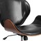 Flash Furniture Contemporary Chair Mid-Back Exec Chair, Black/Walnut, 17" to 20" Height SD-SDM-2240-5-BK-GG - alternate 4