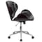 Flash Furniture Contemporary Conference Office Chair, Black Back, 21-1/2 in W 26" L 32" H, Leather Seat SD-SDM-2240-5-MAH-BK-GG - alternate 6
