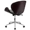 Flash Furniture Contemporary Conference Office Chair, Black Back, 21-1/2 in W 26" L 32" H, Leather Seat SD-SDM-2240-5-MAH-BK-GG - alternate 4