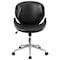 Flash Furniture Contemporary Conference Office Chair, Black Back, 21-1/2 in W 26" L 32" H, Leather Seat SD-SDM-2240-5-MAH-BK-GG - alternate 5