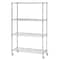 Seville Classics Steel Wire Shelving, 4 Tier, Chrome, 14 in D, 36 in W, 54 in H, Chrome-plated SHE15387B - alternate 1