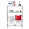 Seville Classics Steel Wire Shelving, 4 Tier, Chrome, 14 in D, 36 in W, 54 in H, Chrome-plated SHE15387B - alternate 2