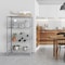 Seville Classics Steel Wire Shelving, 4 Tier, Chrome, 14 in D, 36 in W, 54 in H, Chrome-plated SHE15387B - alternate 4