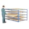 Zoro Select Starter Horizontal Sheet Storage Rack, 102 in D, 54 in W, 5 Shelves, Blue SHEET-R-57 - alternate 2