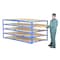 Zoro Select Starter Horizontal Sheet Storage Rack, 102 in D, 54 in W, 5 Shelves, Blue SHEET-R-57 - alternate 4