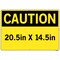 Vestil SIGN-CAUTION-01, 20.5X14.5 ALUM COMP .130 SI-C-01-E-AC-130-S
