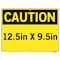 Vestil Aluminum Sign, 9-1/2" H, 12-1/2" W, Aluminum, Rectangle, English, SI-C-15-B-AL-040 SI-C-15-B-AL-040 - alternate 9