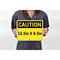 Vestil Aluminum Sign, 9-1/2" H, 12-1/2" W, Aluminum, Rectangle, English, SI-C-15-B-AL-040 SI-C-15-B-AL-040 - alternate 5