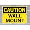 Vestil Aluminum Sign, 9-1/2" H, 12-1/2" W, Aluminum, Rectangle, English, SI-C-15-B-AL-040 SI-C-15-B-AL-040 - alternate 2
