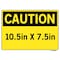 Vestil Vinyl Label Sign, 7-1/2" H, 10-1/2" W, Vinyl Label, Rectangle, English, SI-C-35-A-LB-011 SI-C-35-A-LB-011 - alternate 5
