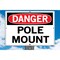 Vestil Aluminum Composite Sign, 9-1/2" H, 12-1/2" W Rectangle, SI-D-21-B-AC-130 SI-D-21-B-AC-130 - alternate 9