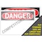 Vestil Aluminum Composite Sign, 9-1/2" H, 12-1/2" W Rectangle, SI-D-21-B-AC-130 SI-D-21-B-AC-130 - alternate 3