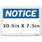 Vestil Aluminum Sign, 7-1/2" Height, 10-1/2" Width, Aluminum, Rectangle, English SI-N-24-A-AL-063 - alternate 2