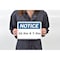 Vestil Aluminum Sign, 7-1/2" Height, 10-1/2" Width, Aluminum, Rectangle, English SI-N-24-A-AL-063 - alternate 6