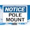 Vestil Aluminum Sign, 7-1/2" Height, 10-1/2" Width, Aluminum, Rectangle, English SI-N-24-A-AL-063 - alternate 5