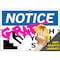 Vestil Aluminum Sign, 7-1/2" Height, 10-1/2" Width, Aluminum, Rectangle, English SI-N-24-A-AL-063 - alternate 3