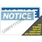 Vestil Aluminum Sign, 7-1/2" Height, 10-1/2" Width, Aluminum, Rectangle, English SI-N-24-A-AL-063 - alternate 9