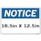Vestil Aluminum Sign, 12-1/2" H, 18-1/2" W, Rectangle, English, SI-N-37-D-AL-040 SI-N-37-D-AL-040 - alternate 3