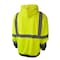 Radians Hi-Vis Hooded Sweatshirt, Type R Class 3, Type R, 100% Polyester Anti-pill Fleece, M SJ01B-3ZGS-M - alternate 2