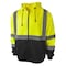 Radians Hi-Vis Hooded Sweatshirt, Type R Class 3, Type R, 100% Polyester Anti-pill Fleece, M SJ01B-3ZGS-M - alternate 1