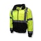Radians Hi-Vis 2-in-1 Bomber Jacket, 100% Polyester Oxford, 300D, DWR Coated, Hi-Vis Green / Black, XL SJ110B-3ZGS-XL - alternate 1