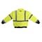 Radians Hi-Vis 2-in-1 Bomber Jacket, 100% Polyester Oxford, 300D, DWR Coated, Hi-Vis Green / Black, XL SJ110B-3ZGS-XL - alternate 2