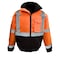 Radians Hi-Vis Bomber Jacket, Class Type R Class 3 Hi-Vis Orange / Black, 2XL SJ11QB-3ZOS-2X - alternate 1