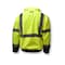 Radians Hi-Vis 3-in-1 Bomber Jacket, 100% Polyester Oxford, 300D, DWR Coated, Hi-Vis Green / Black, 2XL SJ210B-3ZGS-2X - alternate 2