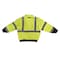 Radians Hi-Vis 3-in-1 Bomber Jacket, 100% Polyester Oxford, 300D, DWR Coated, Hi-Vis Green / Black, 2XL SJ210B-3ZGS-2X - alternate 9