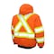 Tough Duck Hi-Vis Safety Bomber Jacket, 100% Cotton 10 oz Duck, Class 1 Type O, Orange, M SJ251 - alternate 2