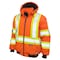 Tough Duck Hi-Vis Safety Bomber Jacket, 100% Cotton 10 oz Duck, Class 1 Type O, Orange, M SJ251 - alternate 1