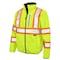 Tough Duck Hi-Vis Reversible Safety Jacket, 300D Ripstop, 100% Polyester, Class 3 Type R, Hi-Vis Green, M SJ271 - alternate 1