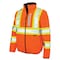 Tough Duck Hi-Vis Reversible Safety Jacket, 300D Ripstop, 100% Polyester, Class 3 Type R, Hi-Vis Orange, S SJ271 - alternate 1
