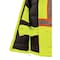 Tough Duck Hi-Vis Safety Parka, 300D Ripstop, 100% Polyester, Class 3 Type R, Hi-Vis Green, L SJ391 - alternate 2
