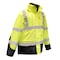 Radians Hi-Vis 3-in-1 Parka, 100% Polyester Oxford, 300D, DWR Coated, Class Type R Class 3 Hi-Vis Green, M SJ410B-3ZGS-M - alternate 1