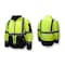 Radians Hi-Vis Reversible Jacket, 100% Polyester Light Weight Diamond Ripstop, Class Type R Class 3 M SJ510-3ZGS-M - alternate 9