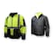 Radians Hi-Vis Reversible Jacket, 100% Polyester Light Weight Diamond Ripstop, Class Type R Class 3 M SJ510-3ZGS-M - alternate 6