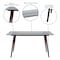Flash Furniture Rectangle Walnut Table, Glass Top, 31.5"X55", Glass, Clear SK-17GC-034-W-GG - alternate 6