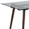 Flash Furniture Rectangle Walnut Table, Glass Top, 31.5"X55", Glass, Clear SK-17GC-034-W-GG - alternate 10