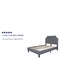 Flash Furniture Brighton Full Platform Bed, Light Gray SL-BK4-F-LG-GG - alternate 3