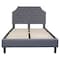 Flash Furniture Brighton Full Platform Bed, Light Gray SL-BK4-F-LG-GG - alternate 7