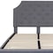 Flash Furniture Brighton Full Platform Bed, Light Gray SL-BK4-F-LG-GG - alternate 9
