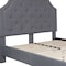 Flash Furniture Brighton Full Platform Bed, Light Gray SL-BK4-F-LG-GG - alternate 8