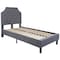 Flash Furniture Brighton Twin Platform Bed, Light Gray SL-BK4-T-LG-GG - alternate 4