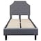 Flash Furniture Brighton Twin Platform Bed, Light Gray SL-BK4-T-LG-GG - alternate 10