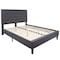 Flash Furniture Roxbury Queen Platform Bed, Dark Gray SL-BK5-Q-DG-GG - alternate 2