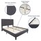 Flash Furniture Roxbury Queen Platform Bed, Dark Gray SL-BK5-Q-DG-GG - alternate 3